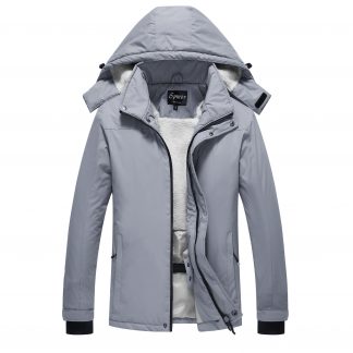 Spmor Mens Outdoor Sports Hooded Windproof Jacket Waterproof Rain Coat 
